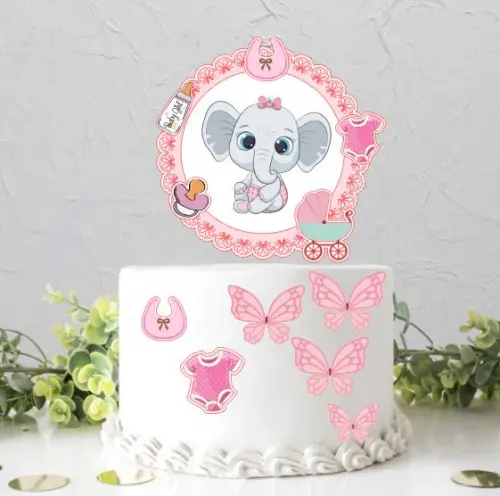 Arquivo de Corte Topo de Bolo - Elefantinho