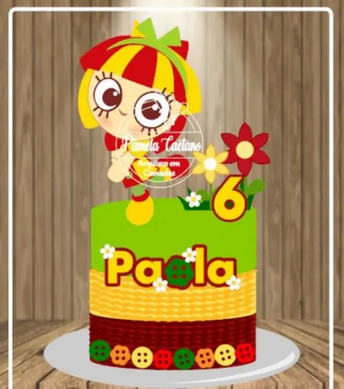 Arquivo de Corte Topo de Bolo - Emília