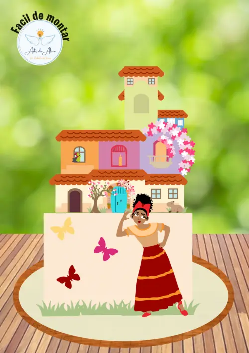 Arquivo de Corte Topo de Bolo - Encanto