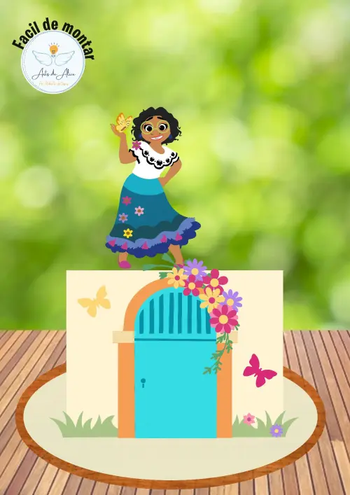 Arquivo de Corte Topo de Bolo - Encanto