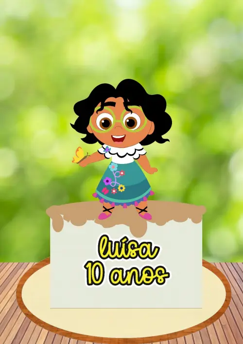 Arquivo de Corte Topo de Bolo - Encanto