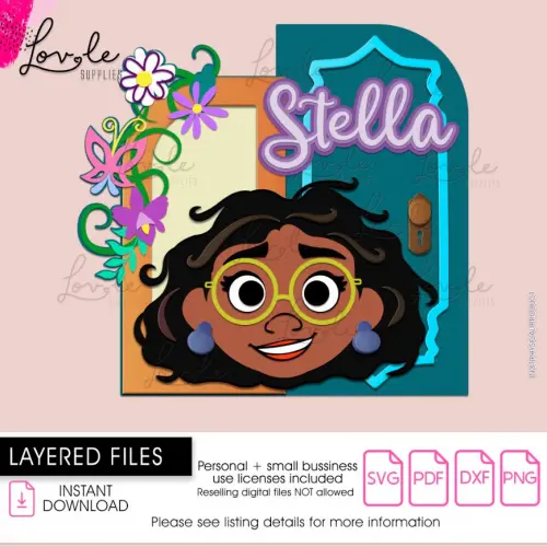 Arquivo de Corte Topo de Bolo - Encanto