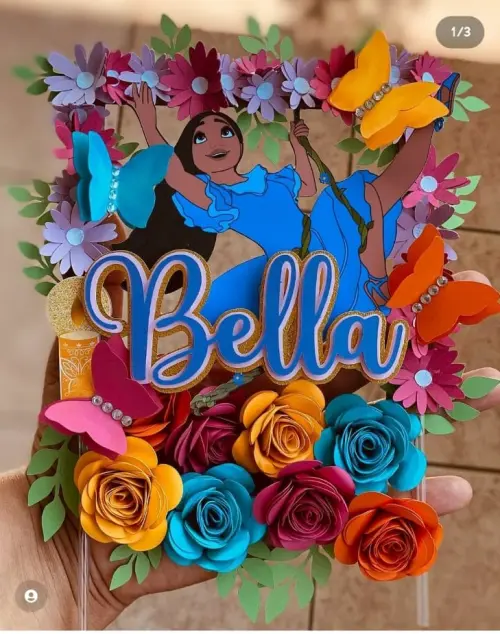 Arquivo de Corte Topo de Bolo - Encanto