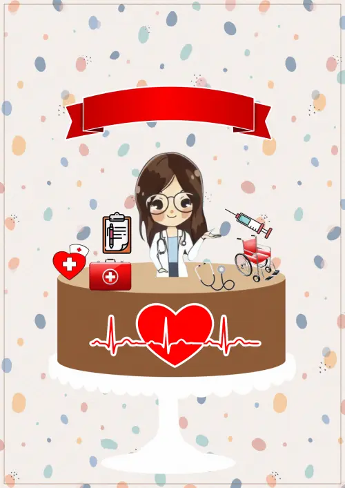 Arquivo de Corte Topo de Bolo - Enfermagem / Medicina