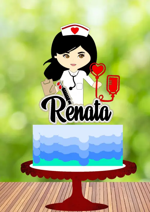 Arquivo de Corte Topo de Bolo - Enfermagem / Medicina