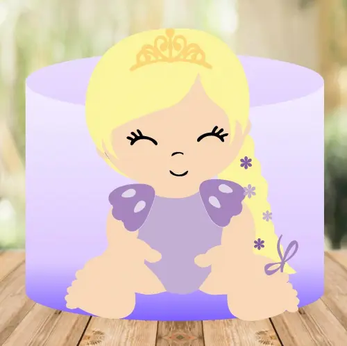 Arquivo de Corte Topo de Bolo - Enrolados / Rapunzel