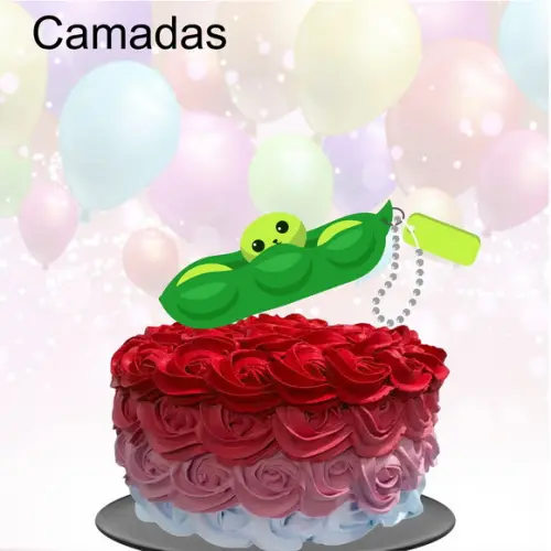 Arquivo de Corte Topo de Bolo - Ervilhas