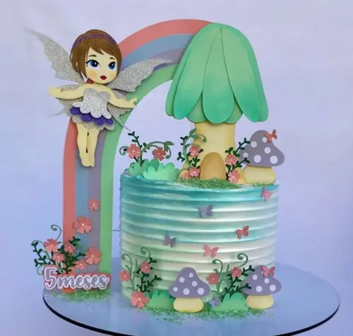 Arquivo de Corte Topo de Bolo - Fada