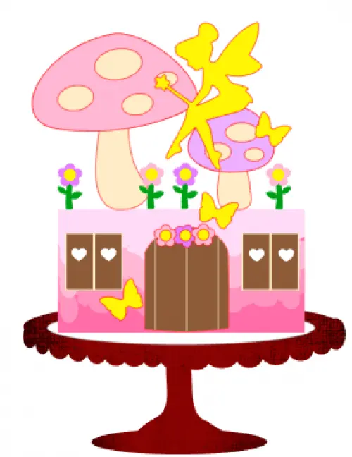 Arquivo de Corte Topo de Bolo - Fada