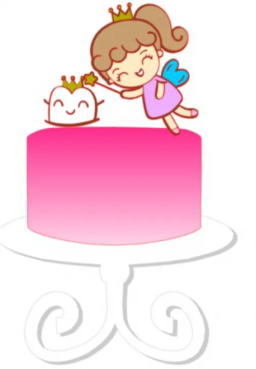 Arquivo de Corte Topo de Bolo - Fada do Dente