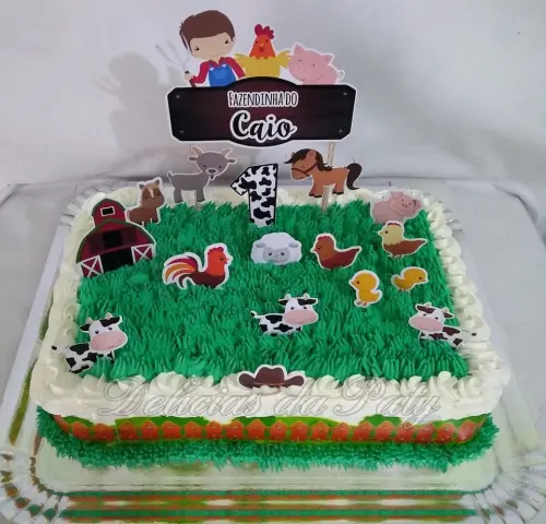 Arquivo de Corte Topo de Bolo - Fazendinha