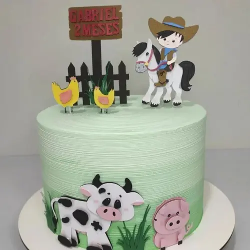 Arquivo de Corte Topo de Bolo - Fazendinha