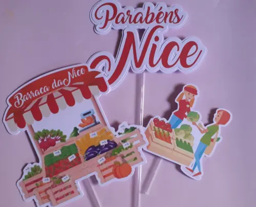 Arquivo de Corte Topo de Bolo - Feirinha/ Pomar