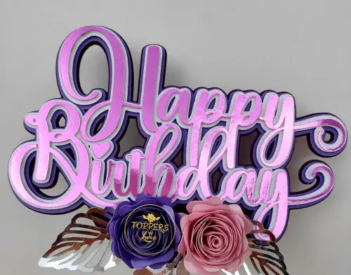 Arquivo de Corte Topo de Bolo - Feliz Aniversário