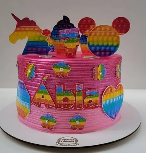 Arquivo de Corte Topo de Bolo - FIDGET TOYS - POP IT