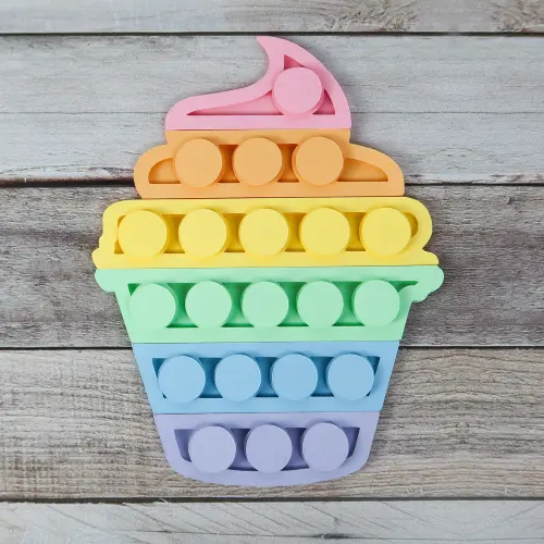 Arquivo de Corte Topo de Bolo - FIDGET TOYS - POP IT