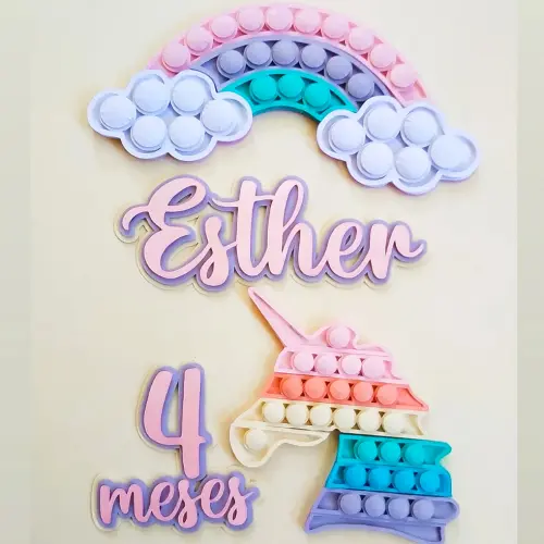 Arquivo de Corte Topo de Bolo - FIDGET TOYS - POP IT