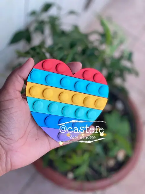 Arquivo de Corte Topo de Bolo - FIDGET TOYS - POP IT