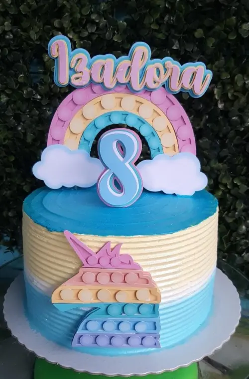 Arquivo de Corte Topo de Bolo - FIDGET TOYS - POP IT