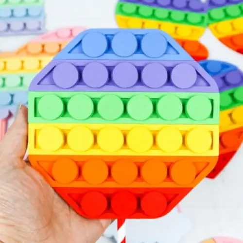 Arquivo de Corte Topo de Bolo - FIDGET TOYS - POP IT