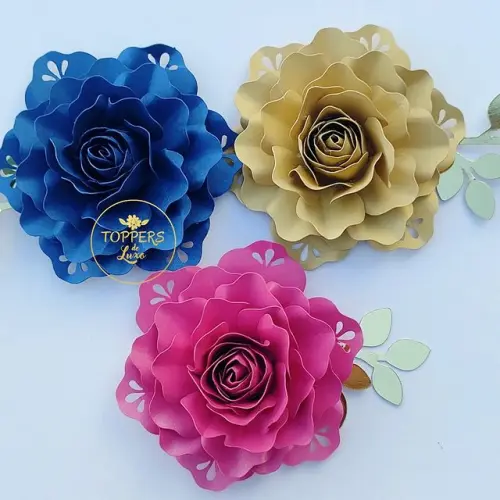 Arquivo de Corte Topo de Bolo - Floral