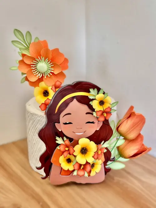 Arquivo de Corte Topo de Bolo - Floral