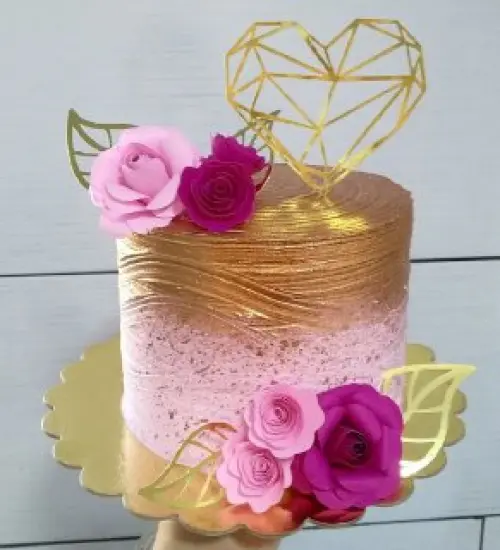 Arquivo de Corte Topo de Bolo - Floral