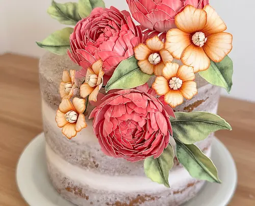 Arquivo de Corte Topo de Bolo - Floral