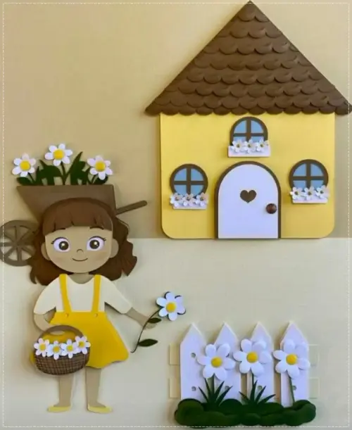 Arquivo de Corte Topo de Bolo - Floral