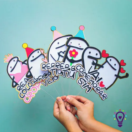 Arquivo de Corte Topo de Bolo - Flork (Bentô Cake)