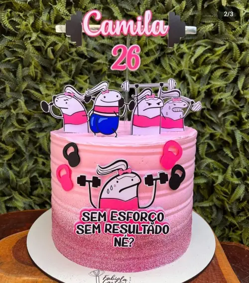 Arquivo de Corte Topo de Bolo - Flork (Bentô Cake)