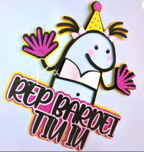 Arquivo de Corte Topo de Bolo - Flork (Bentô Cake)