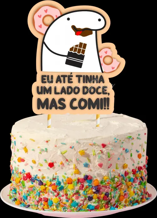 Arquivo de Corte Topo de Bolo - Flork (Bentô Cake)