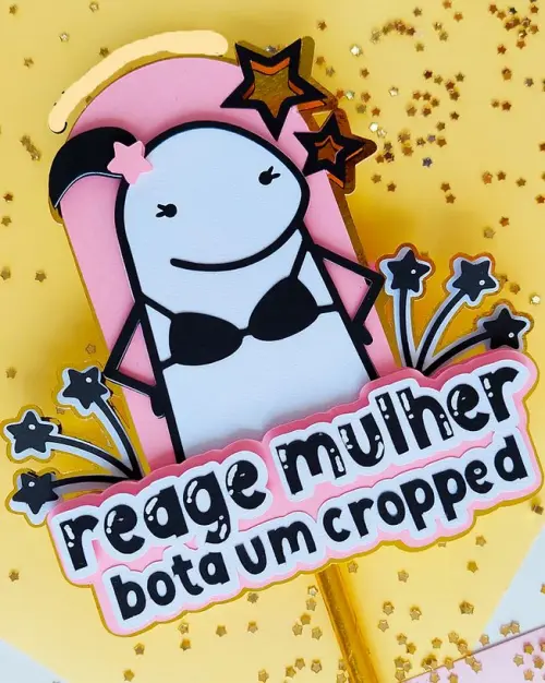 Arquivo de Corte Topo de Bolo - Flork (Bentô Cake)