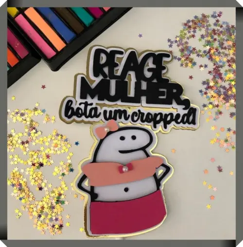 Arquivo de Corte Topo de Bolo - Flork (Bentô Cake)