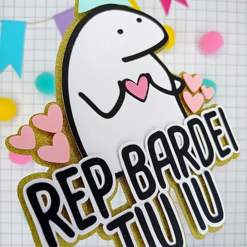 Arquivo de Corte Topo de Bolo - Flork (Bentô Cake)