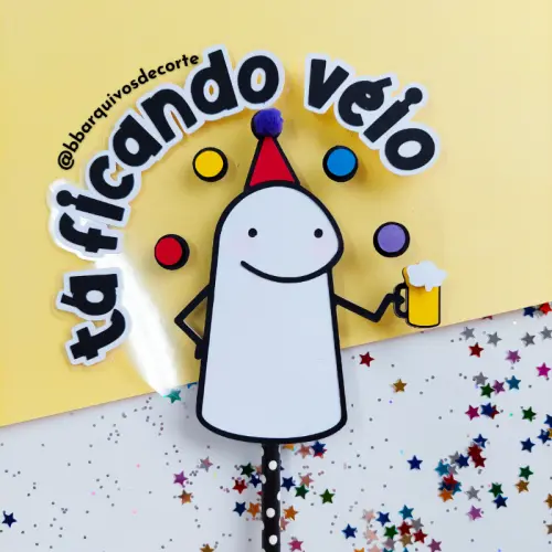 Arquivo de Corte Topo de Bolo - Flork (Bentô Cake)