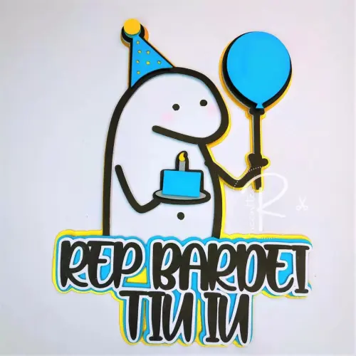 Arquivo de Corte Topo de Bolo - Flork (Bentô Cake)