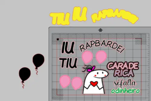 Arquivo de Corte Topo de Bolo - Flork (Bentô Cake)