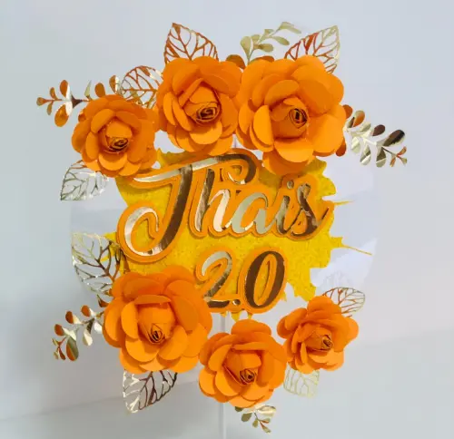 Arquivo de Corte Topo de Bolo - Flutuante (Acetato)