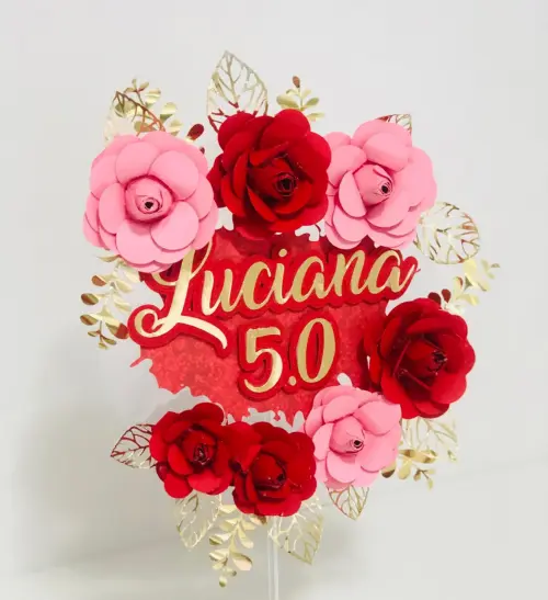 Arquivo de Corte Topo de Bolo - Flutuante (Acetato)