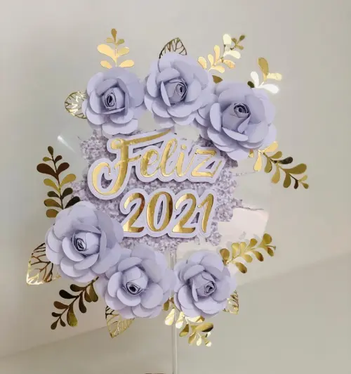 Arquivo de Corte Topo de Bolo - Flutuante (Acetato)