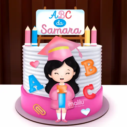 Arquivo de Corte Topo de Bolo - Formatura