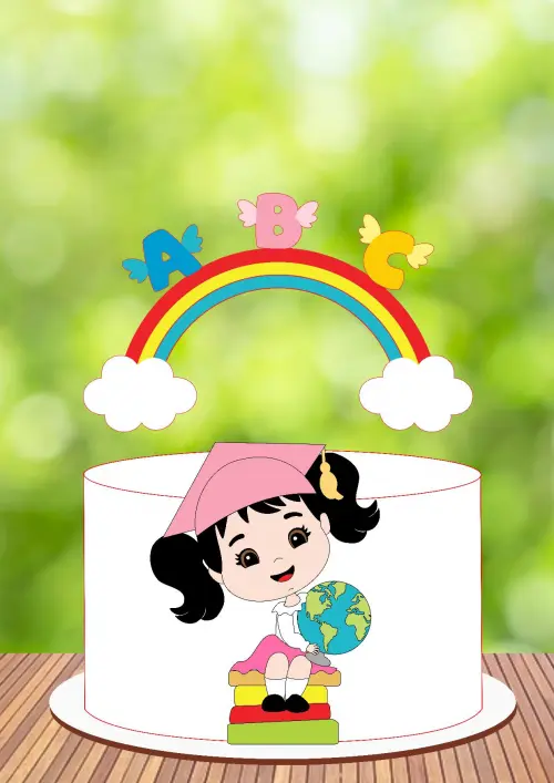 Arquivo de Corte Topo de Bolo - Formatura