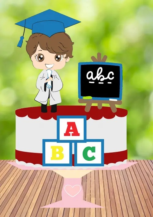 Arquivo de Corte Topo de Bolo - Formatura