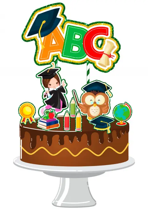 Arquivo de Corte Topo de Bolo - Formatura