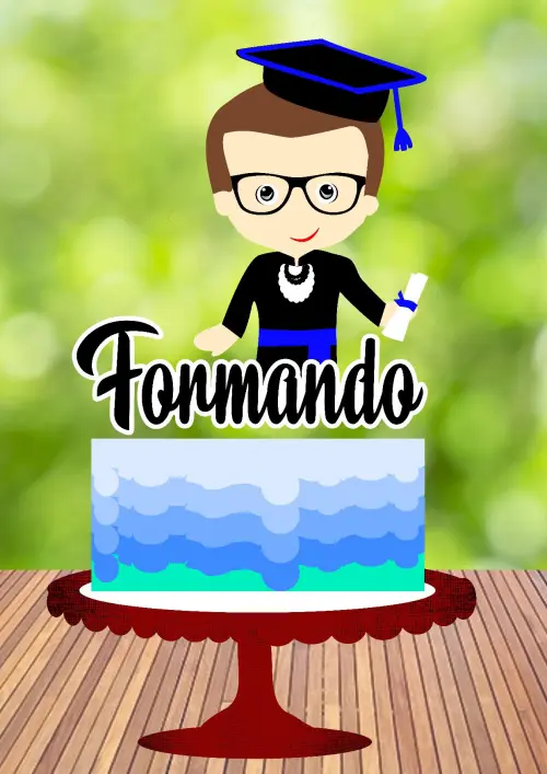 Arquivo de Corte Topo de Bolo - Formatura