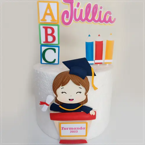 Arquivo de Corte Topo de Bolo - Formatura