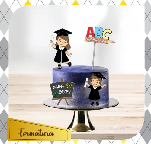 Arquivo de Corte Topo de Bolo - Formatura