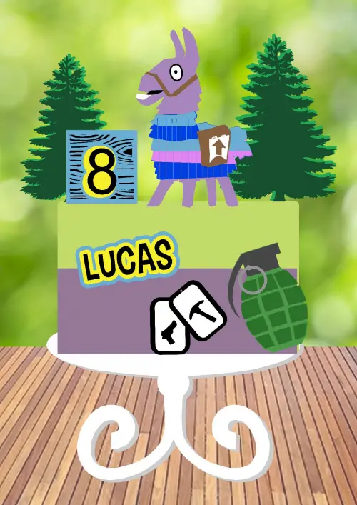 Arquivo de Corte Topo de Bolo - Fortnite